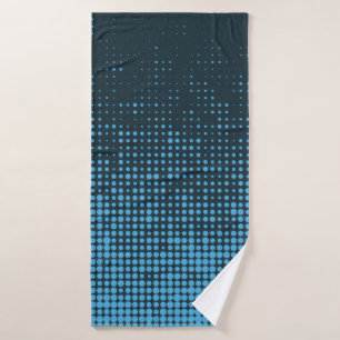 Bleu, moderne, rétro, cool, motif à points tendanc