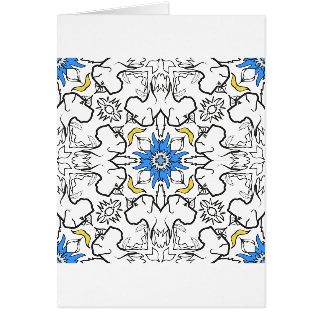 Bleu Motif Great Dane (Devant)