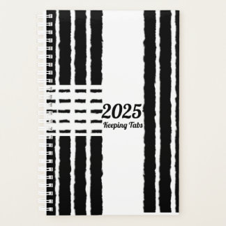 Bleu noir et blanc Bleu Bleu avec le coeur Planner