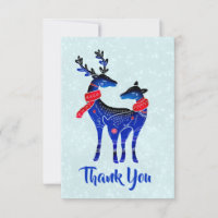 Bleu Nordic Reindeer Pair Merci