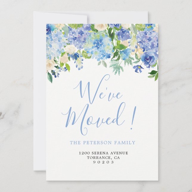 Bleu Nous avons bougé | Déplacement des cartes Fai (Devant)