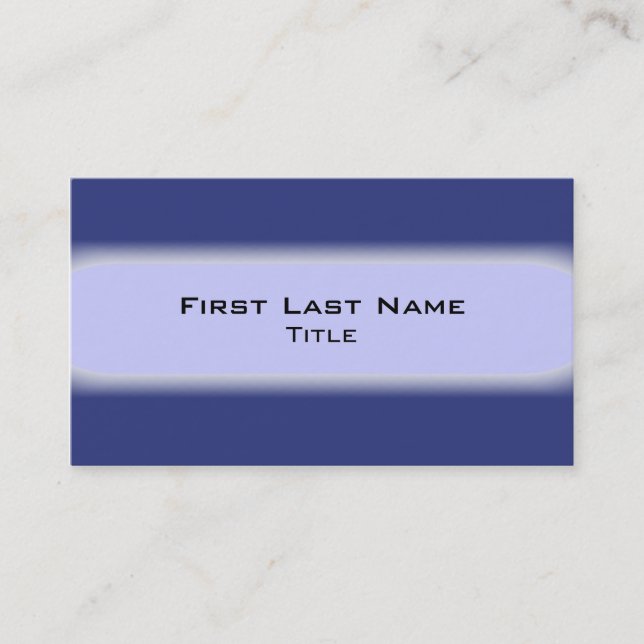Bleu nuances professionnels simples cartes de visi (Devant)