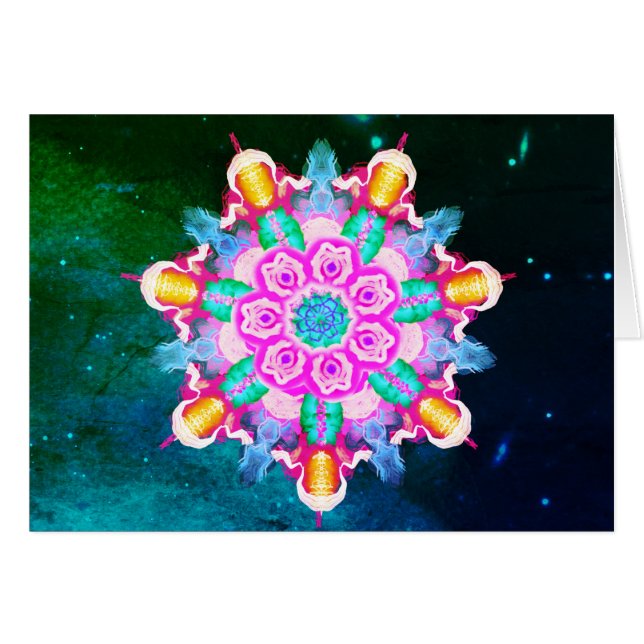 *~* Bleu nuit étoilé, énergie de guérison verte (Devant horizontal)