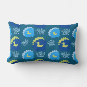 Bleu Océan avec Coussins Coquillages et Canards