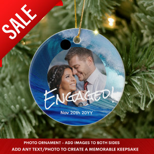 Bleu océan Décoration de Noël minimaliste