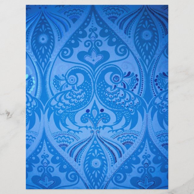 Bleu Oriental Peacock Birds (Devant)
