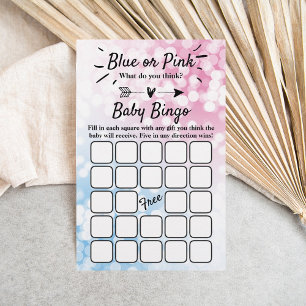 Bleu Ou Rose Moderne ? Bingo de la fête de révélat