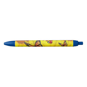Bleu Papillon de tournesol stylo
