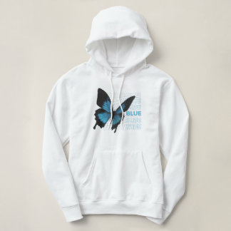 Bleu papillon Elégance : Sweat - shirt à capuche p
