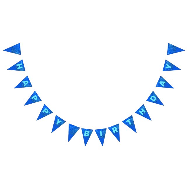 Bleu, Parties scintillant Anniversaire Drapeaux de (Tout)