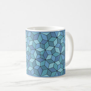 Bleu Pénrose Carreaux Café Mug