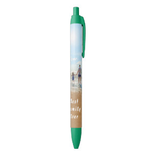 Bleu Personnaliser votre stylo photo de famille Texte p