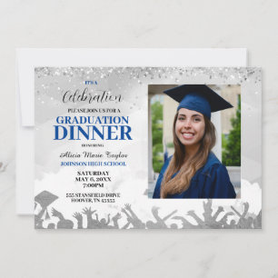 Bleu Photo Graduation Party Invitation