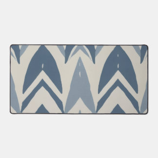 Bleu Poussiéreux Batik Côtière Parang Chevron Géom