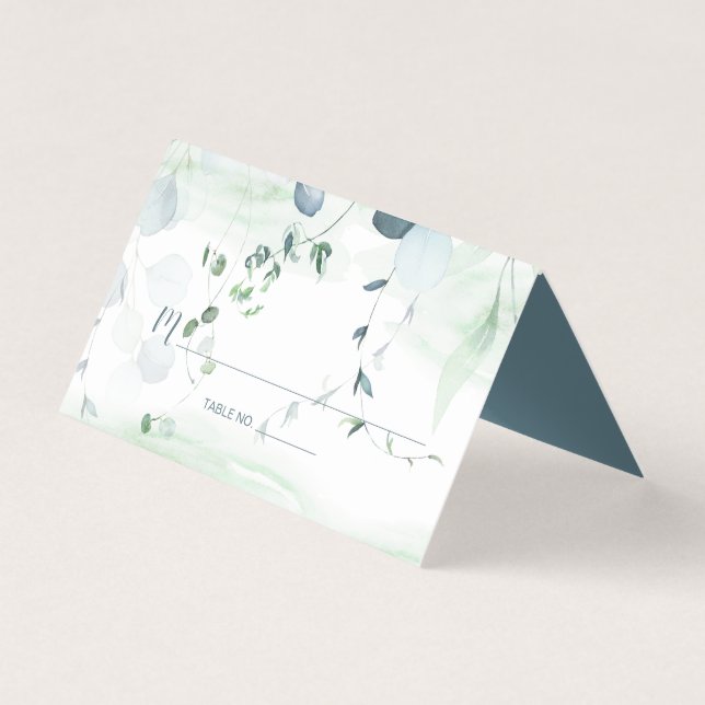 Bleu Poussiéreux et Eucalyptus Botanique Vert Saug (Front)