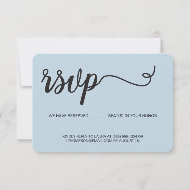 Bleu poussiéreux Réponse sans joindre de siège rés (Devant)