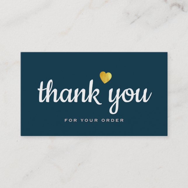 bleu professionnel merci carte de visite (Devant)