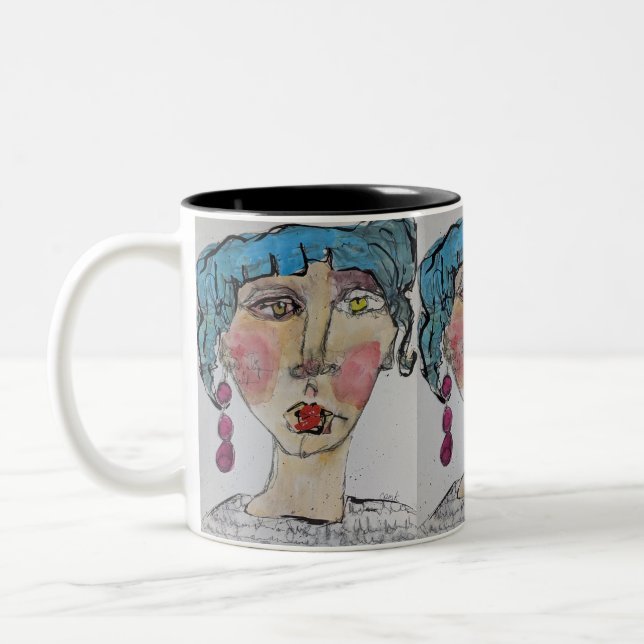 Bleu Punk Mug 11oz (Gauche)