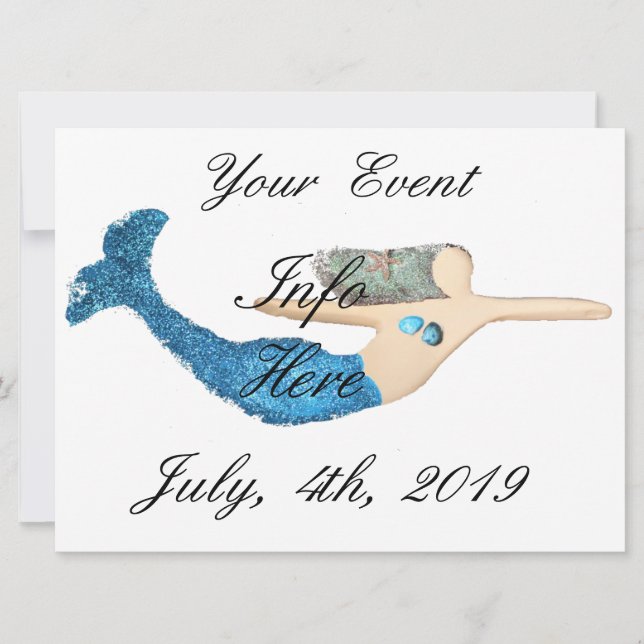 Bleu-queue Sirène nager Thunder_Cove (Devant)