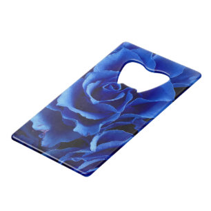 Bleu rose fleurs plante romance bouteille de carte