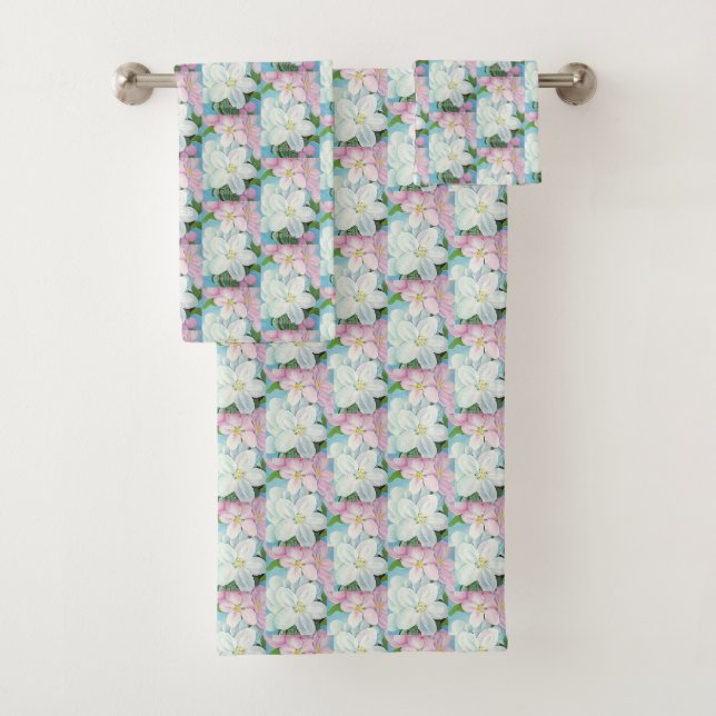 Bleu rose floral | Blossoms Apple (En situation)