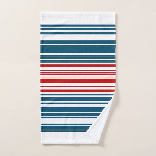 Bleu rouge (Serviette à main)