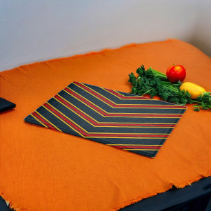 Bleu rouge Chevron Stripes Planche à découper