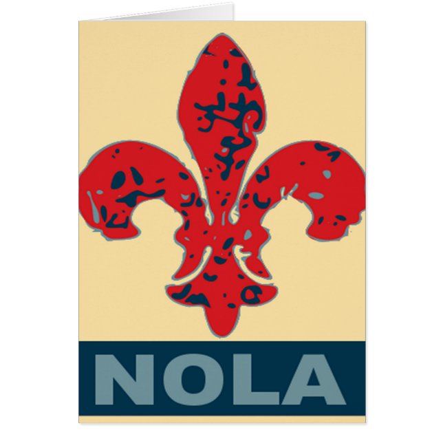 Bleu rouge NOLa Fleur De Lis (Devant)