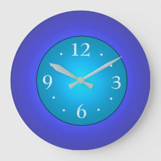 Bleu royal avec cadran vert Aqua Centre Horloge mu