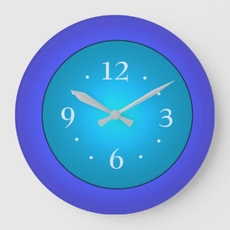 Bleu royal avec cadran vert Aqua Centre Horloge mu