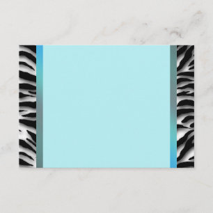 Bleu sarcelle Zèbre RSVP