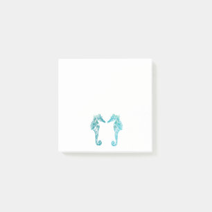 Bleu Seahorses dessin art Post-it Notes