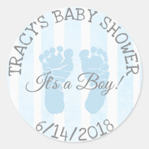 Bleu ses autocollants d'un baby shower