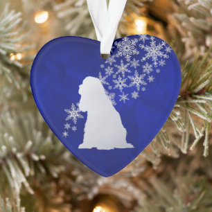 Bleu Silver Flocon de neige American Cocker Spanie