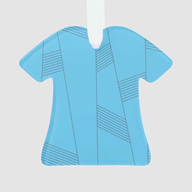 Bleu, simple, élégant, abstrait motif (dos)