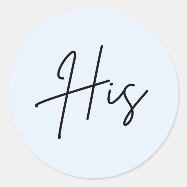 Bleu Son pour sac de bienvenue mariage autocollant (Devant)