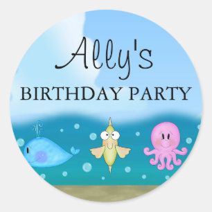 Bleu Sous Sticker Mer