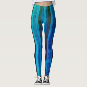 Bleu stries Aqua Mod Leggings