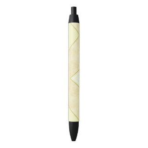 Bleu Stylo Bureau et stylo de l'école Beige Gold Stripe