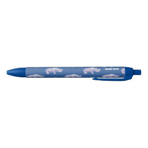 Bleu Stylo de rhinocéros par le tinctorial de John -