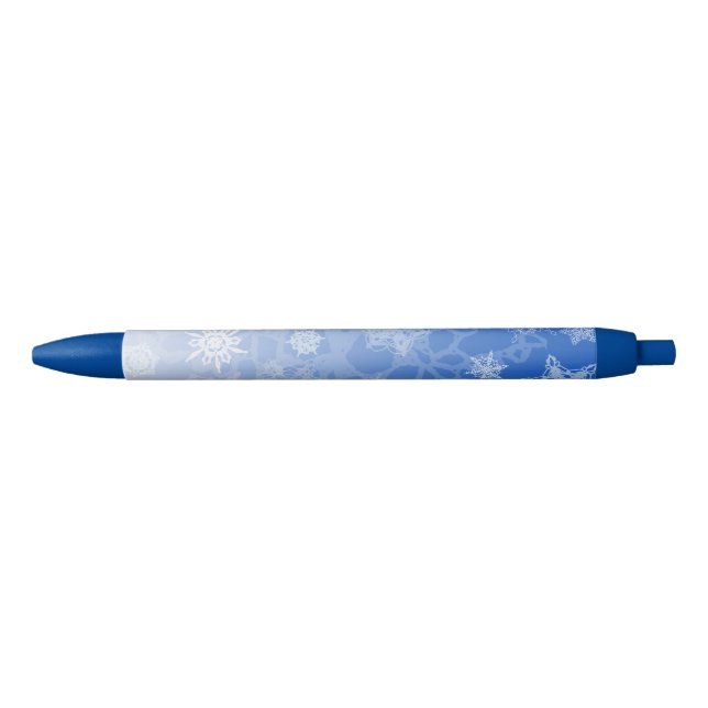 Bleu Stylo d'écriture de flocon de neige de Snowcatcher (Devant)