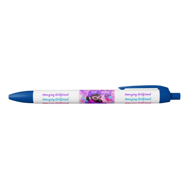 Bleu Stylo d'écriture Doxie, amie Extraordinaire (Haut)