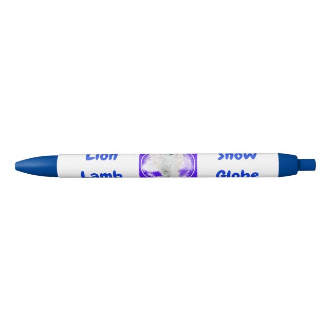 Bleu Stylo d'écriture Sympathie de l'agneau de lion (Devant)