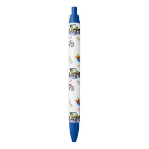 Bleu Stylo et Héros de l'école Voiture à vélo avion