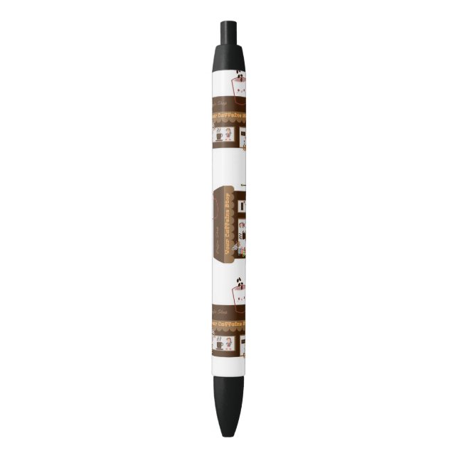Bleu Stylo et stylo d'école Caféine Boutique (devant Vertical)
