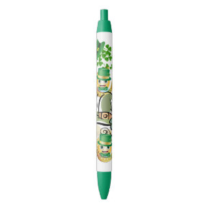 Bleu Stylo et stylo d'école St. Patrick's Day Floral