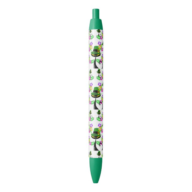 Bleu Stylo et stylo d'école Stylo St. Patrick's Floral  (devant Vertical)