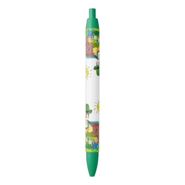 Bleu Stylo et stylo d'école Stylo St. Patrick's Penguin (devant Vertical)