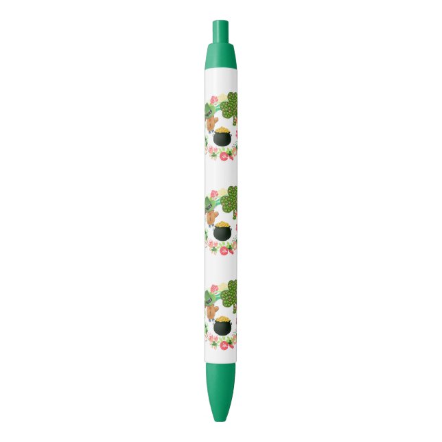 Bleu Stylo et stylo d'école Stylo St. Patrick's Teddy B (devant Vertical)