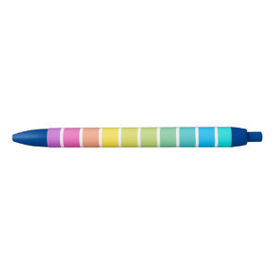 Bleu Stylo multicolore à bande arc-en-ciel